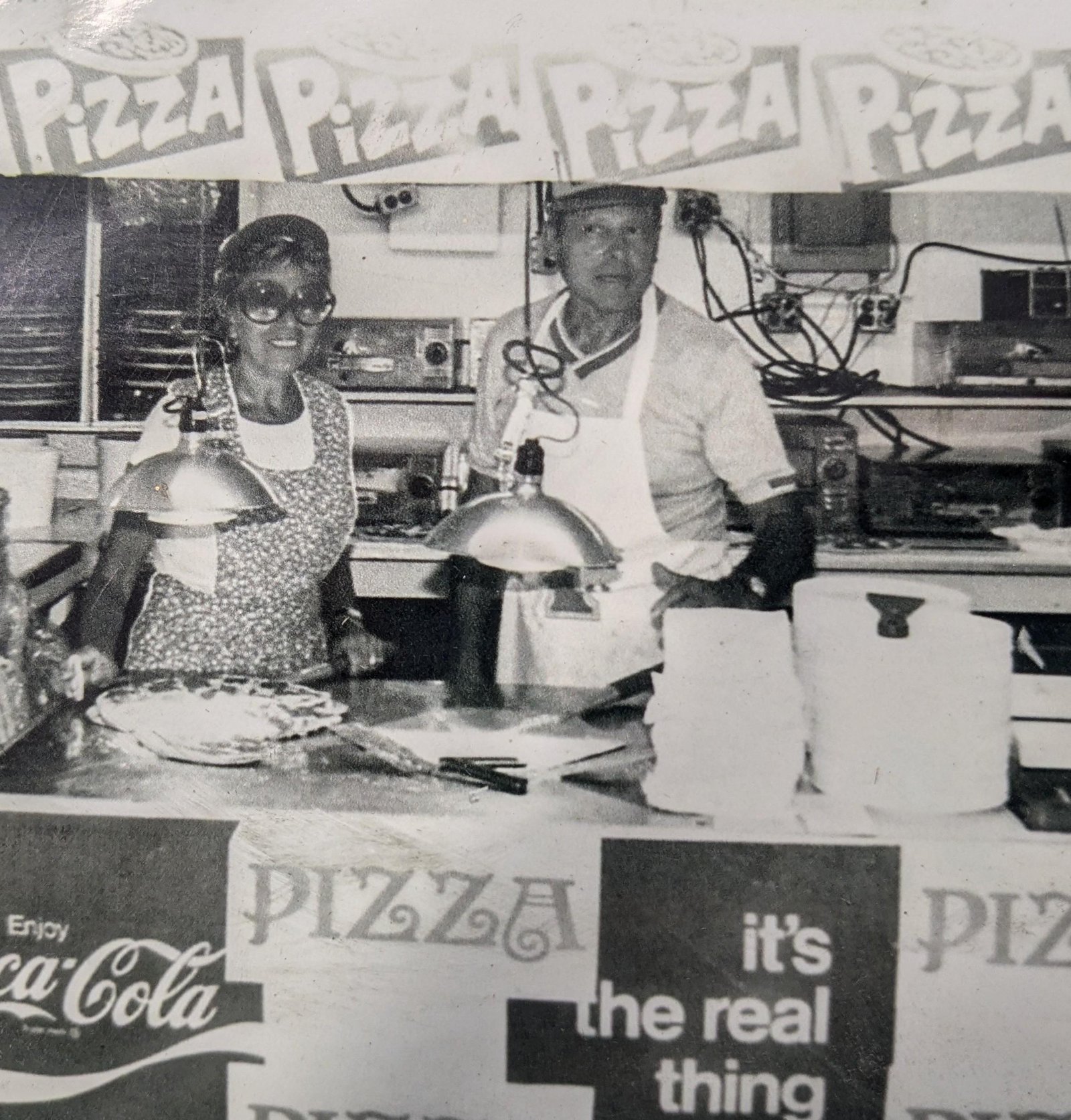 Historic photo of Galiffa's Pizza operations in Donora PA, a family tradition since the 1960s