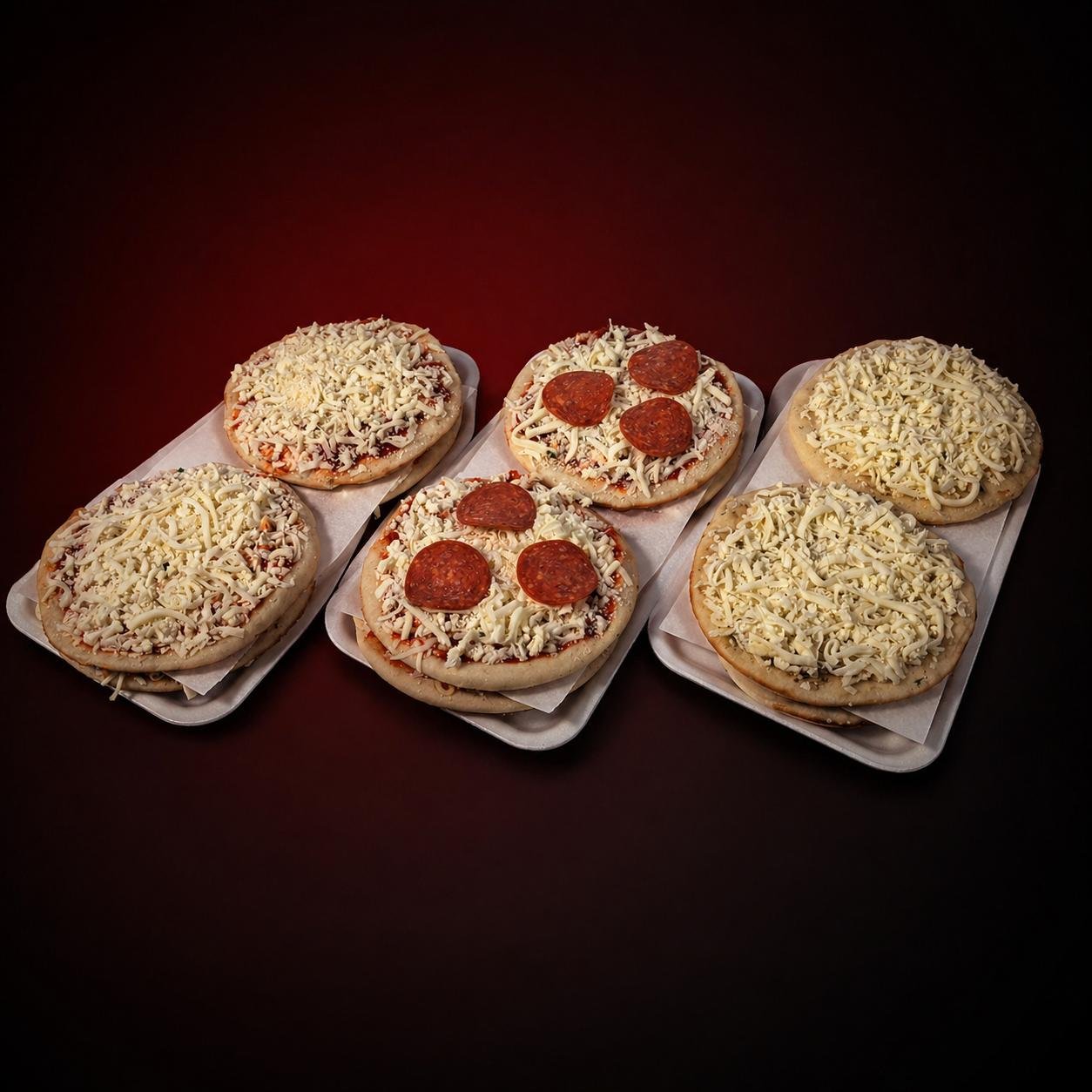 Galiffa's Bambino 6-inch personal pizzas sold in 4-packs, perfect for kids and fundraiser orders
